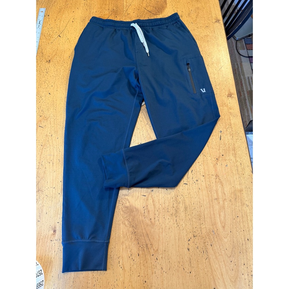 Vuori Sunday Performance Jogger Large Blue Gray Stretch Activewear Pants